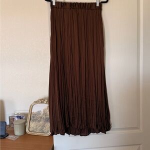 Zara Chocolate Brown Maxi Skirt